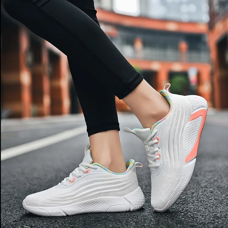 Jian Er Factory Manufacturer Custom Brand Cozy Md Outsole Lightweight Ladies Sports Shoes